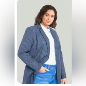 Allen Schwartz blue and white Jacket
